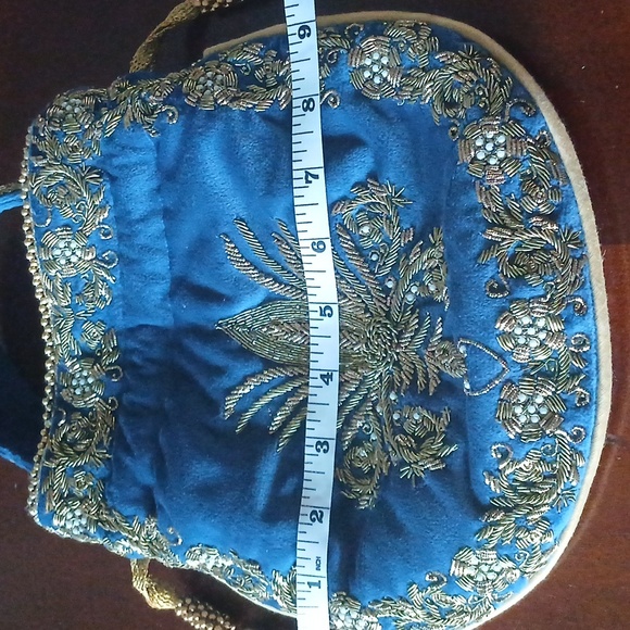 Blue Velvet Adora Potli Bag - Picture 8 of 8